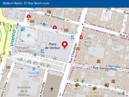 Plan acces 37 Rue Saint-Louis